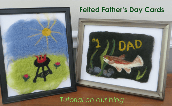 Felted Father’s Day Card