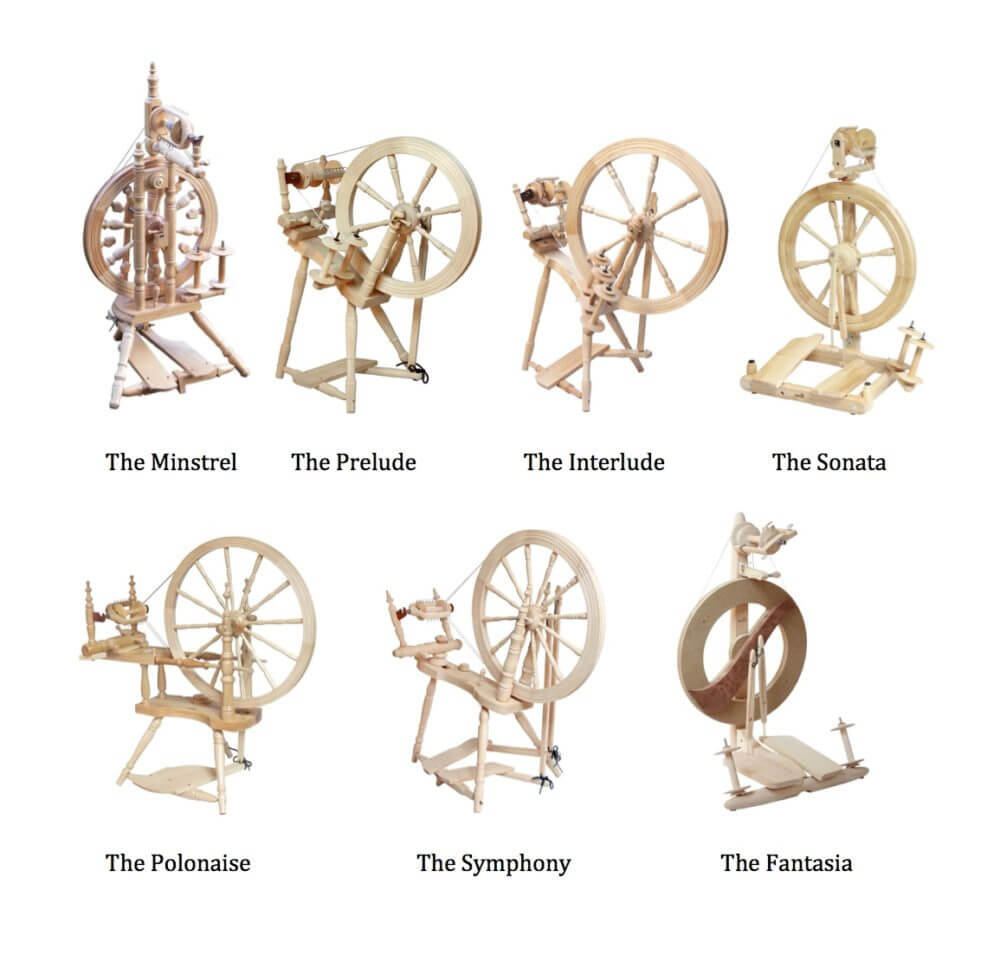 Kromski Interlude Spinning Wheel, Mahogany