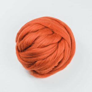 Dark Orange Wool